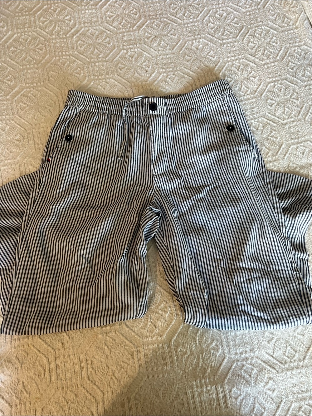Striped Blue and white trousers